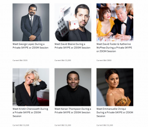 GVNG and CharityBids announced a major celebrity campaign, partnering with Charitybuzz, to raise funds for critically needed medical supplies for hospitals around America GVNG and CharityBids announced a major celebrity campaign, partnering with Charitybuzz, to raise funds for critically needed medical supplies for hospitals around America.