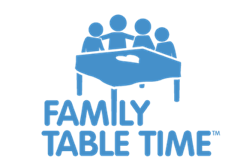 Family eating dinner together
