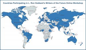 Map of Writers of the Future Workshop Participants