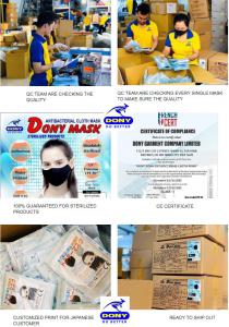 The Dony Company is the best antibacterial face mask supplier (washable, reusable) for Covid from Vietnam