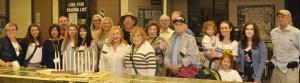 Gathering of Holocaust Survivors and Descendants at VIP Reception in the Creekwood Middle School Library