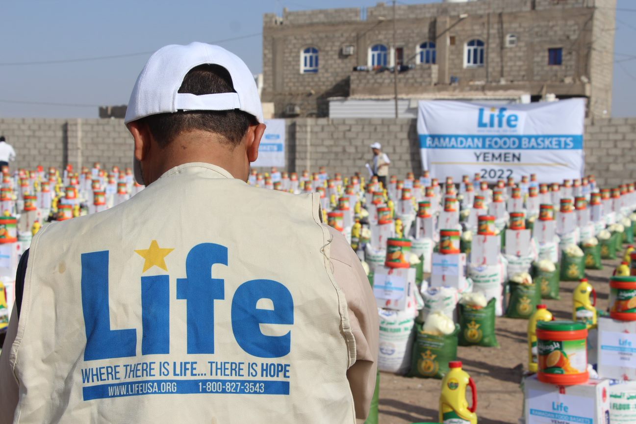 LIFE Distributes Ramadan Food Baskets in Yemen Sana'a News Journal