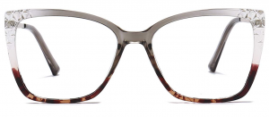 Square Grey/Tortoiseshell Eyeglasses of Lensmart