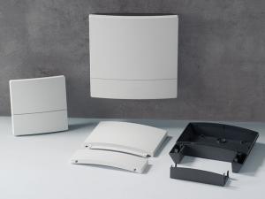 OKW has created a new version of its NET-BOX wall mount enclosures for control units and network nodes NET-BOX wall mount enclosures