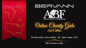 ANDREA BOCELLI, Bervann, BERVANN Foundation, ANDREA BOCELLI Foundation, Charity GALA, Dec 30