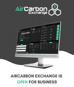 AirCarbon Exchange Trade Screen