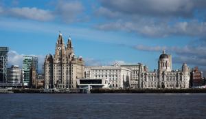 Liverpool Docks seen from across the water
