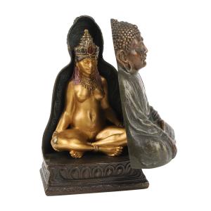 The auction featured “naughty” bronzes by Austrian artist Franz Xaver Bergman (1861-1935), including this one in the form of a seated Buddha (CA$9,440).