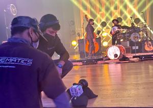 7 Cinematics crew filming New Year's Eve event with The Avett Brothers