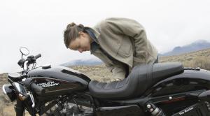 Healthcare worker Darwin Longfellow was elated to receive her new motorcycle.