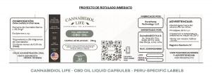 Sneak Peak at the Final Label Requirements for Cannabidiol Life's CBD Capsules in Peru.