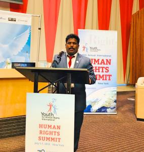 "Youth should be Accountable in Politics in Large Scale Datchanamoorthy Ramu at united Nations HQ, New York