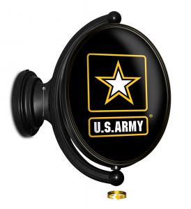 The Fan-Brand is proud to announce they have entered into a licensing agreement with the U United States Army: Original Oval Rotating Lighted Wall Sign