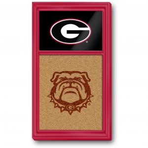 Georgia Bulldogs: Dual Logo - Cork Note Board