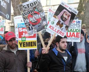 "Stop the War in Yemen !" by alisdare1 is licensed under CC BY-SA 2.0