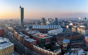 Manchester city panoramic view