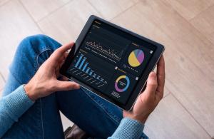 VOCUS SMS Aviation Safety Software Insights Dashboard on Ipad by Polaris-Aero