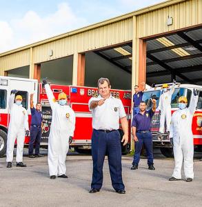 Volunteer Ministers teamed up with the fire brigade to sanitize churches, schools and public buildings throughout Aruba.