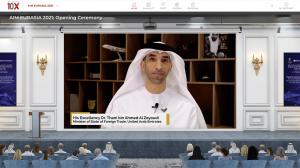 The Annual Investment Meeting (AIM), successfully launched Day 1 of AIM-EURASIA Digital Edition, its first ever regional focus edition, on Tuesday, in collaboration with The Roscongress Foundation – a socially oriented non-financial development institution and a major organizer of international events in Russian Federation H.E. Dr. Thani Bin Ahmed Alzeyoudi