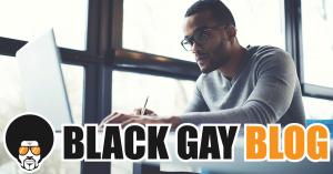 LGBTQ blogger, podcaster, filmmaker or writers working at computer