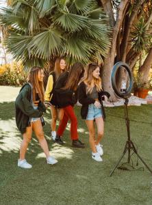 The Creators of The House At Playlist create content together at the Club Malibu 27. Photo by Sarah Huang