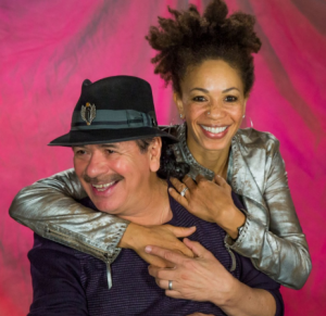 Cindy Blackman performed on the Respect and Love Manifesto and is shown here with her legendary husband Carlos Santana