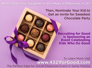 Mom does your daughter or son do good in LA, we love to celebrate them #funforgood #4321forgood www.RecruitingforGood.com