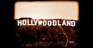 Hollywood Sign as Hollywoodland sign c. 1923