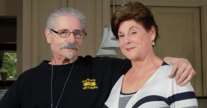Vietnam Veteran Michael with his sister Veterans Home Care CEO Bonnie Laiderman