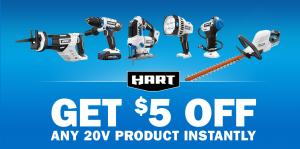 Header Artwork from Promotion - Get $5 Off Any 20V Product Instantly