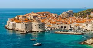 Panoramic view of Dubrovnik Croatia