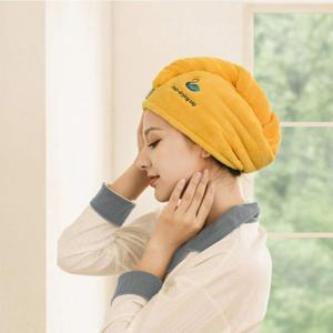 Microfiber hair drying cap