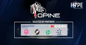 Partners who selected Opine: Star Sports, Eurovision (EBU), Sinclair, Kiswe, DFB, Vaco, SF
