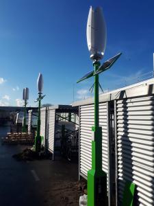 Wind and Solar E-bike Charging Poles