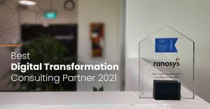 Ranosys, a global digital transformation consulting agency, has been awarded the 'Best Digital Transformation Consulting Partner 2021' at the APAC Insider- Singapore Business Awards 2021 Ranosys Awarded the Best Digital Transformation Consulting Partner 2021