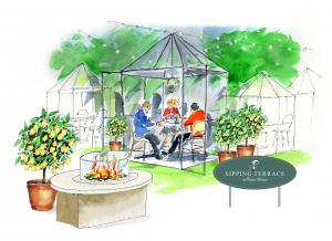 The Sipping Terrace at Ocean House in Watch Hill, Rhode Island