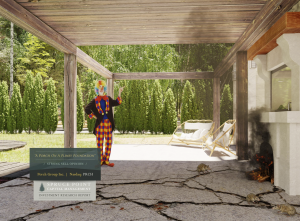 Spruce Point Capital Management's picture of a clown on a Porch