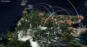 Earthqualizer deforestation mobility analysis by CITYDATA.ai