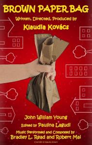A Film Poster showing a hand holding a crumpled paper bag with text