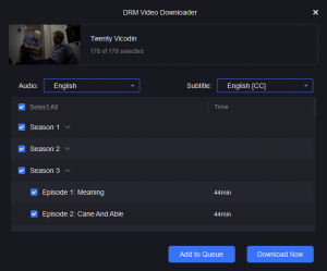 Batch download and select movie series within Y2mate Downloader
