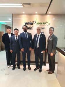 The meeting at the WTIA Group Headquarters in Seoul, South Korea