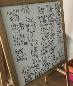 Fans for Good Sweetest Creative Contest Inspired 5 Year Old Boy This is the Weekly Schedule of Games #soccerstar #passionatefans #fansforgood www.FanforGood.com
