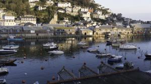 Staycations are booming in the UK A sunny bright early November day by the side of the Looe rivers and Millpool