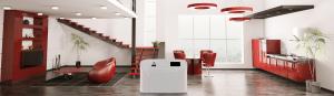 2B0 recycling robot in an office