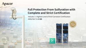 Apacer Industrial Anti Sulfuration SSDs have passed ANSI/ISA 71.04 G3 air corrosion certification test