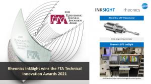 Rheonics’ InkSight wins the prestigious 2021 FTA Technical Innovation Award
