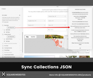 Sync Collections JSON plugin enables multiple collections in summary block, faster lazy summaries, universal filter and advanced map loading.