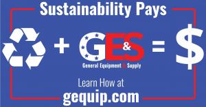 GES, a local Upstate South Carolina company specializing in reconditioning tools, is gaining a more significant foothold among customers in the construction industry due to competitive prices and sustainable practices Recycling + General Equipment and Supply = Sustainability. Learn how to make sustainability a cost saving method for your business through GES.