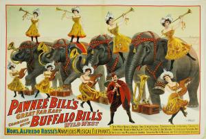 Historic, original 1909 Wild West poster for “Pawnee Bill’s Great Far East combined with Buffalo Bill’s Wild West”, 30 inches by 40 inches ($4,375).