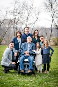 Adam Ferrari and his immediate family